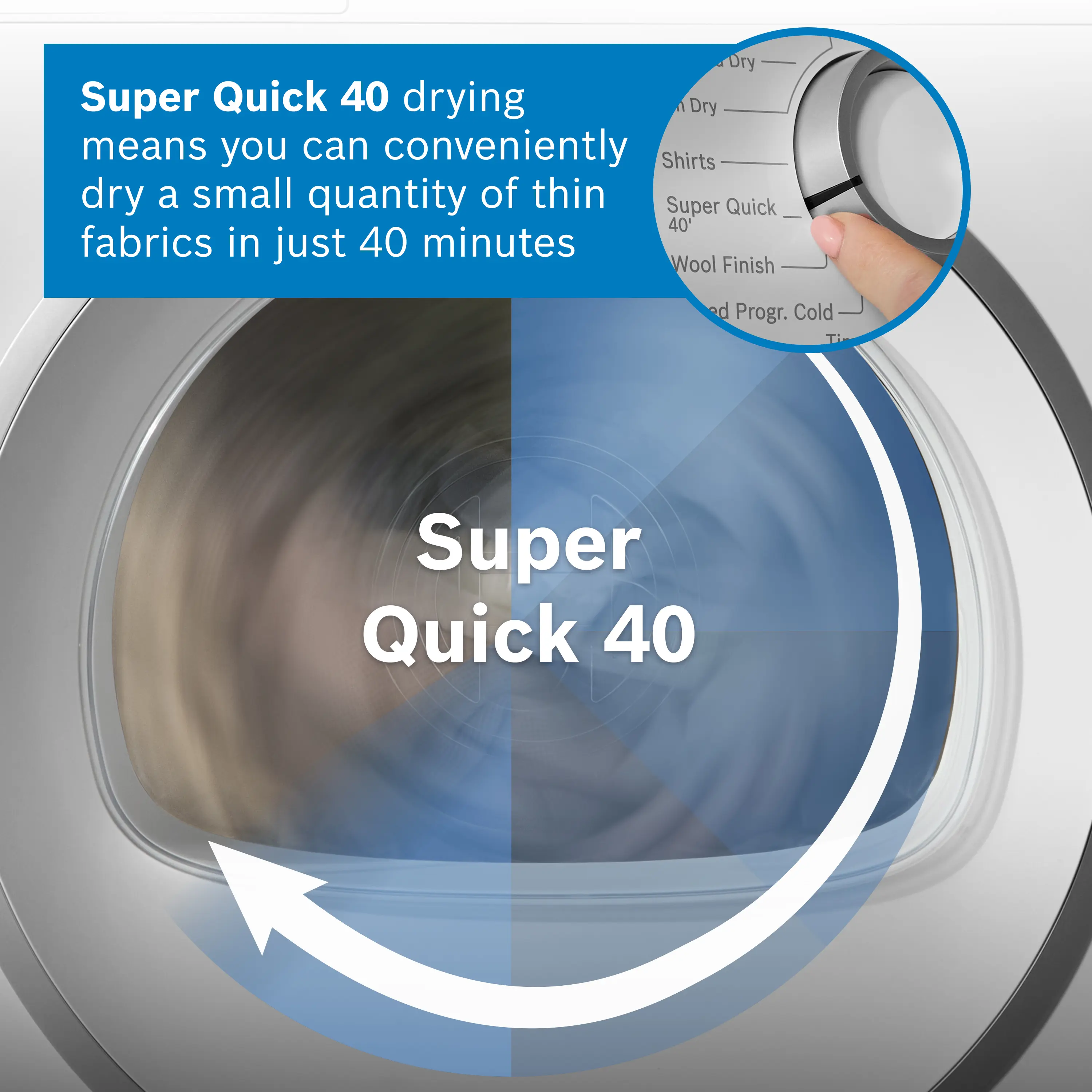 Bosch Series 8 WRB247C9GB - White 9KG Heat Pump Tumble Dryer - A+++ Energy - Image 10