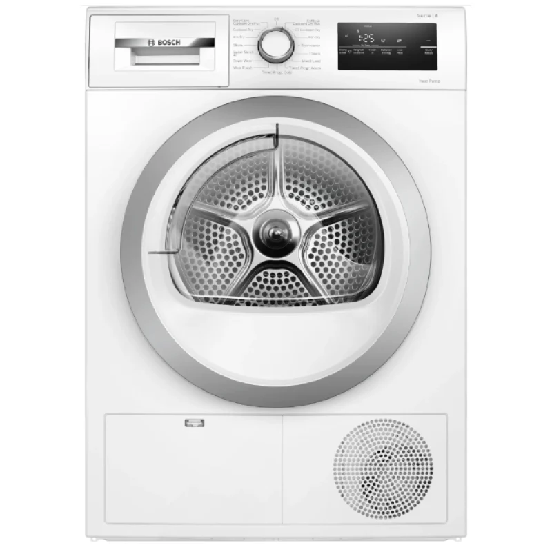 Bosch Series 4 WTH85223GB - White 8KG Heat Pump Condenser Dryer - A++ energy