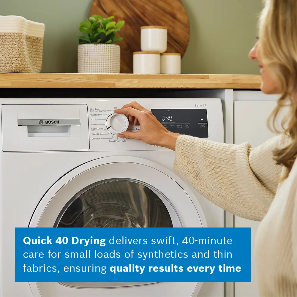 Bosch Series 4 WTH85225GB - White 8KG Heat Pump Condenser Dryer - A++ energy - Image 12