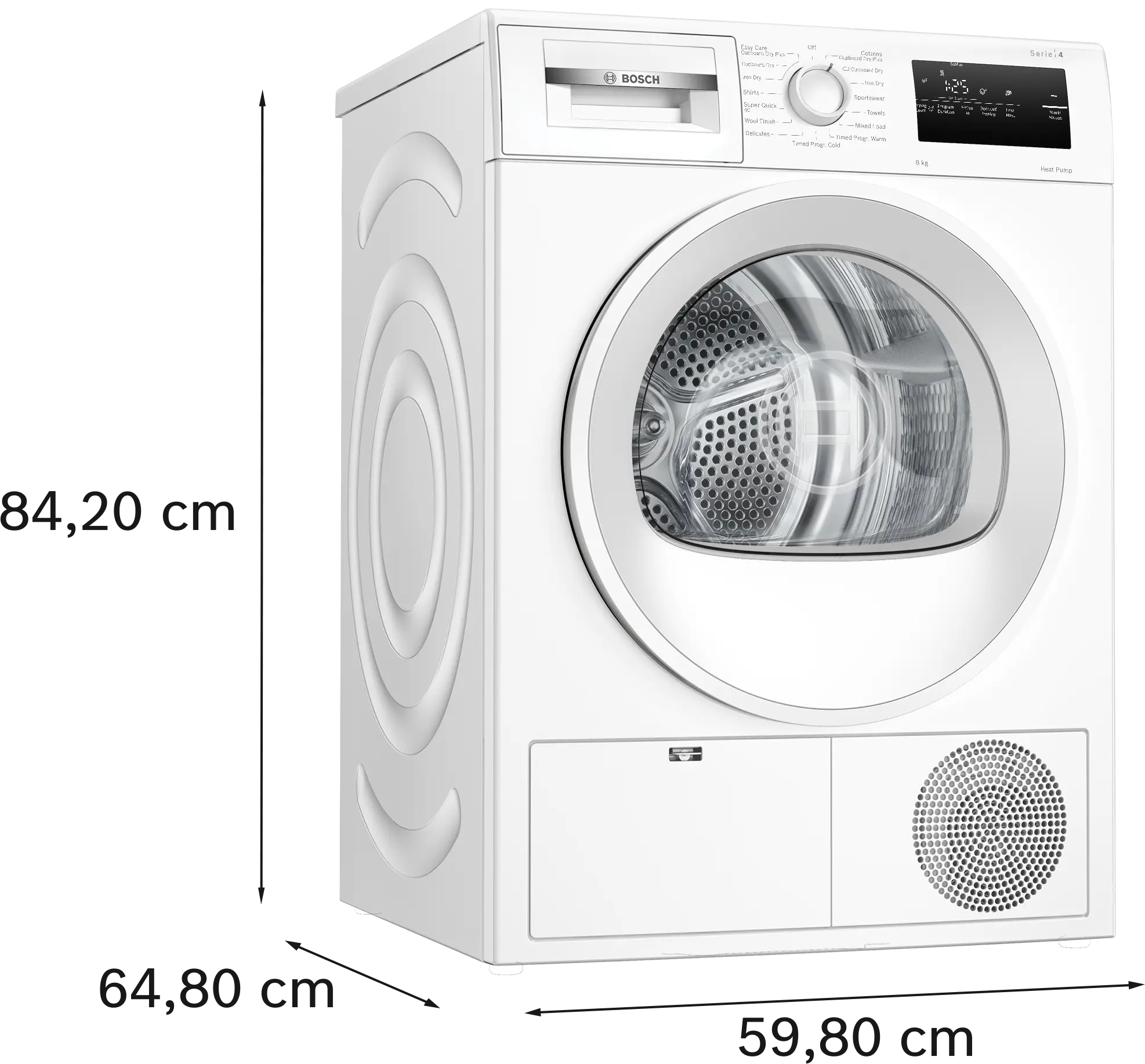Bosch Series 4 WTH85225GB - White 8KG Heat Pump Condenser Dryer - A++ energy - Image 14