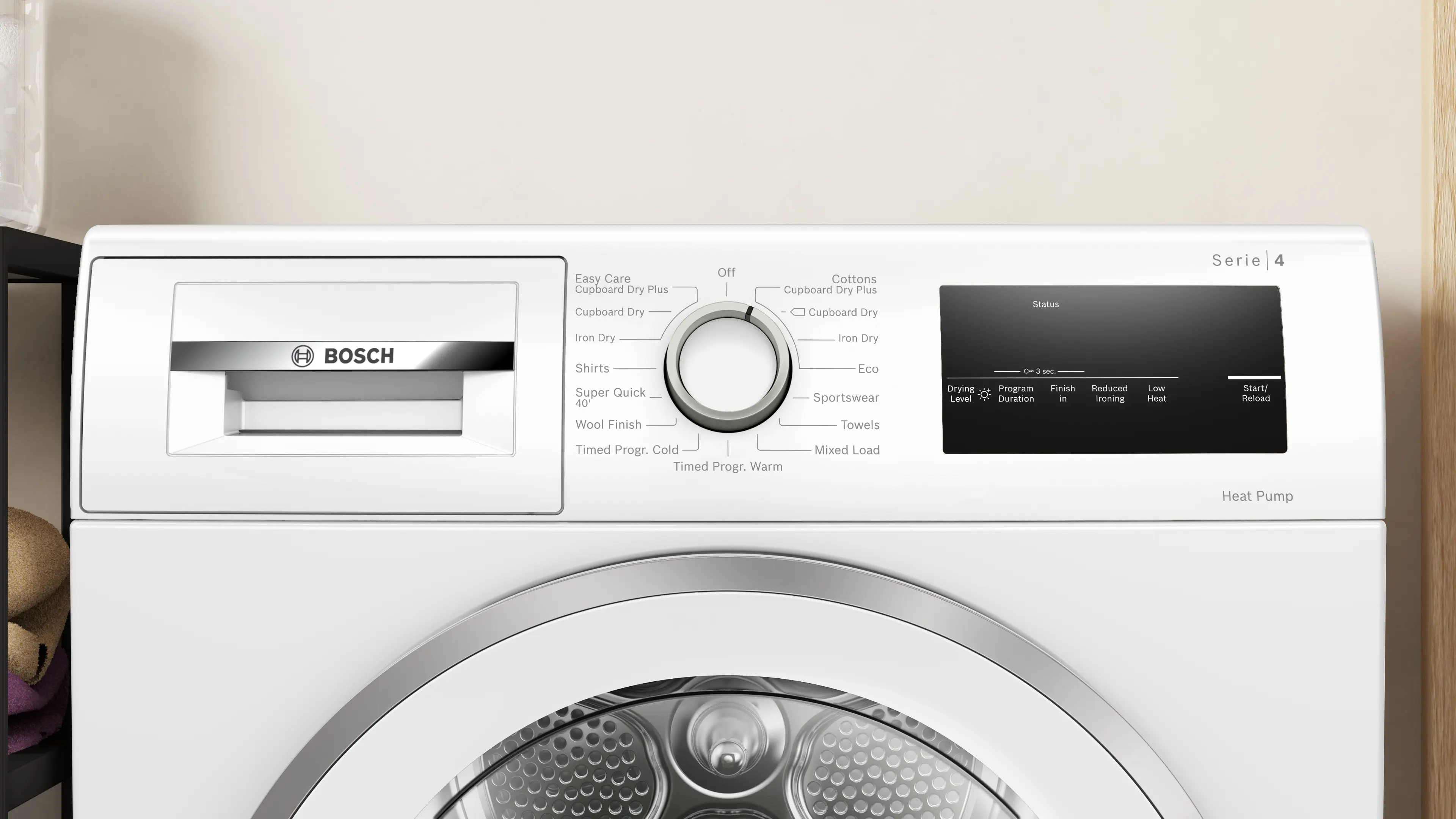Bosch Series 4 WTH85224GB - White Heat Pump Tumble Dryer - A+++ Rated - 8KG - Image 2