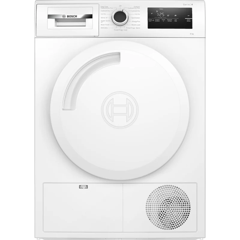 Bosch Series 4 WTN83202GB - White 8KG Condenser Tumble Dryer - B energy