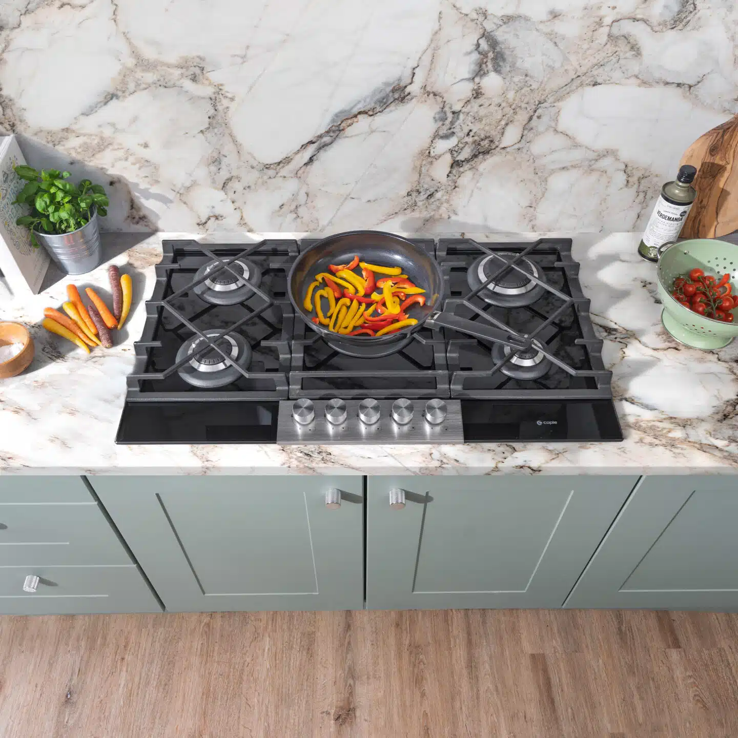 Caple C789G - Black 5 Zone Gas Hob - Image 4