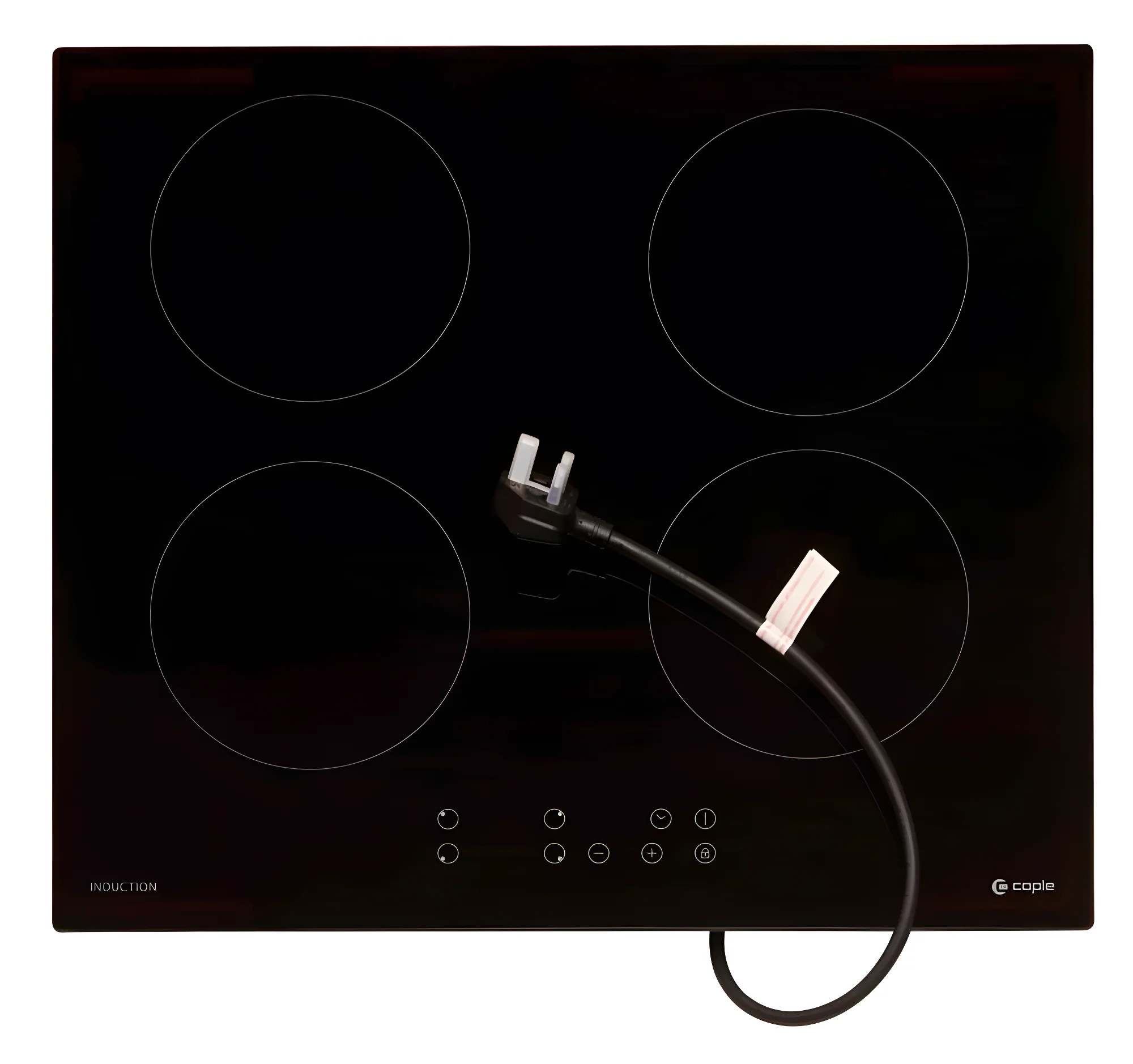 Caple C8410i - Black 59cm Induction Hob - 4 Zones - 13amp plug in - Image 2
