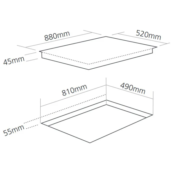 Caple C990I - Black 6 Zone Induction Hob - Image 4