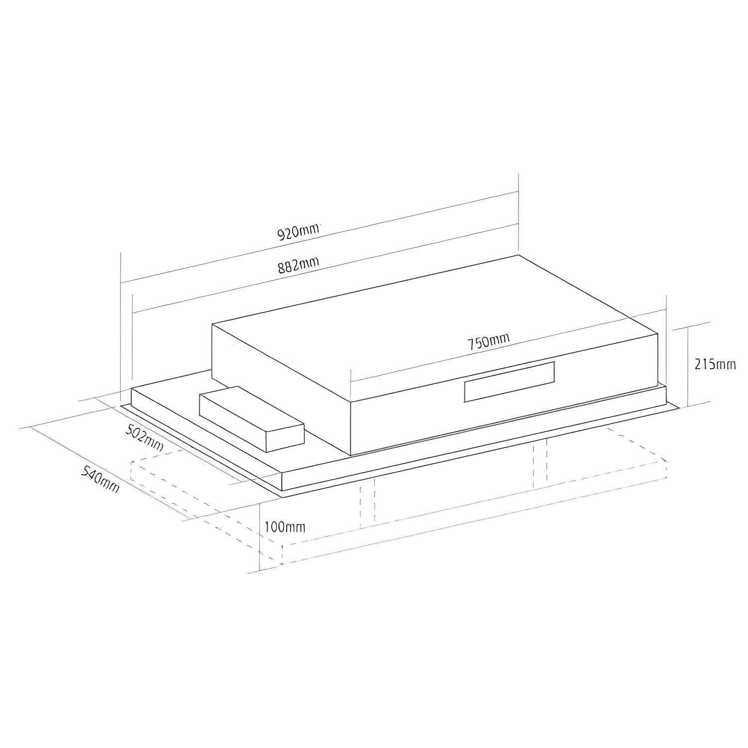 Caple CE930 - White 92cm A+ Rated Ceiling Extractor - 745m³/h Extraction Rate - A+ Energy Rating - Image 3