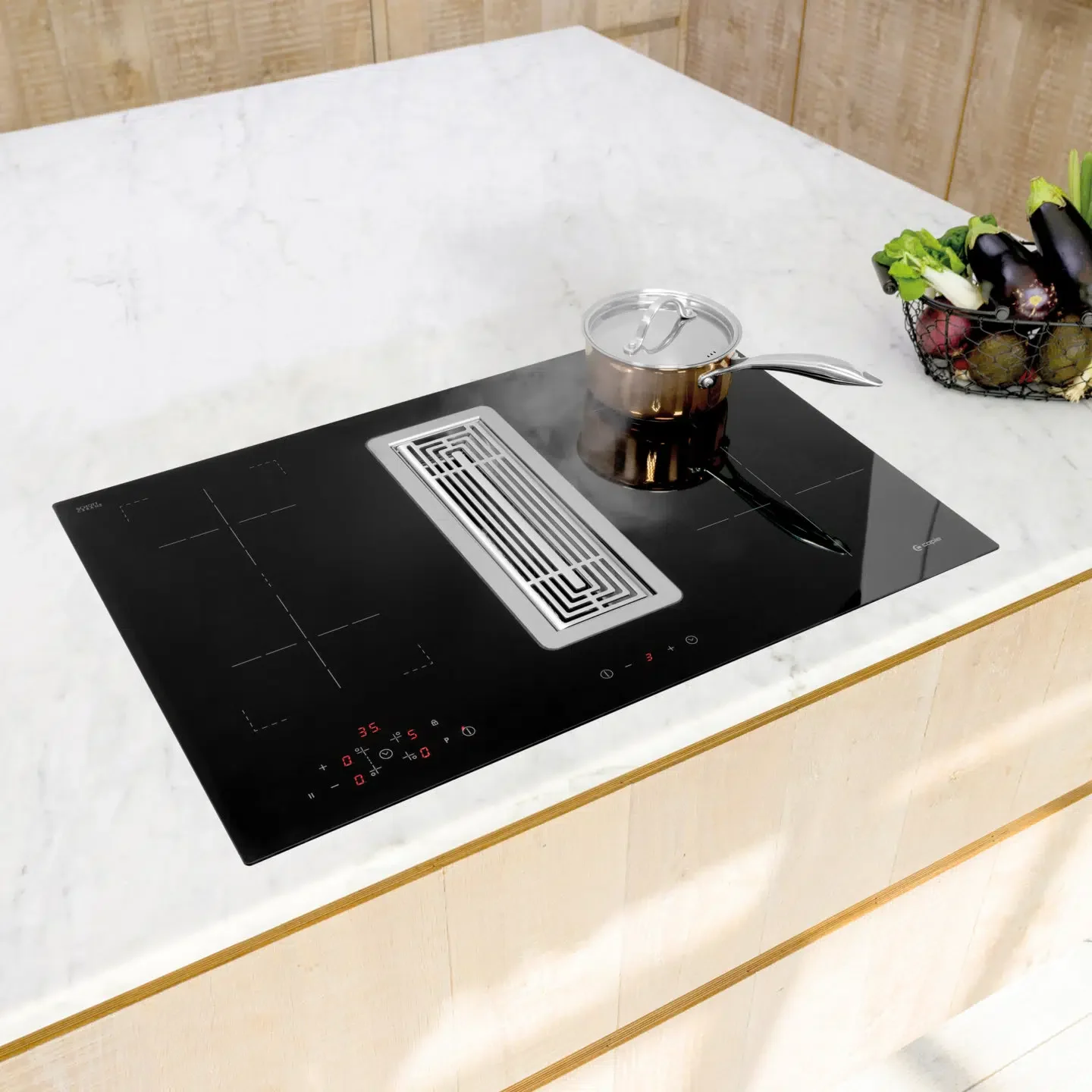 Caple DD780BK - Black 4 Zone Venting Hob - A+ energy - Image 3