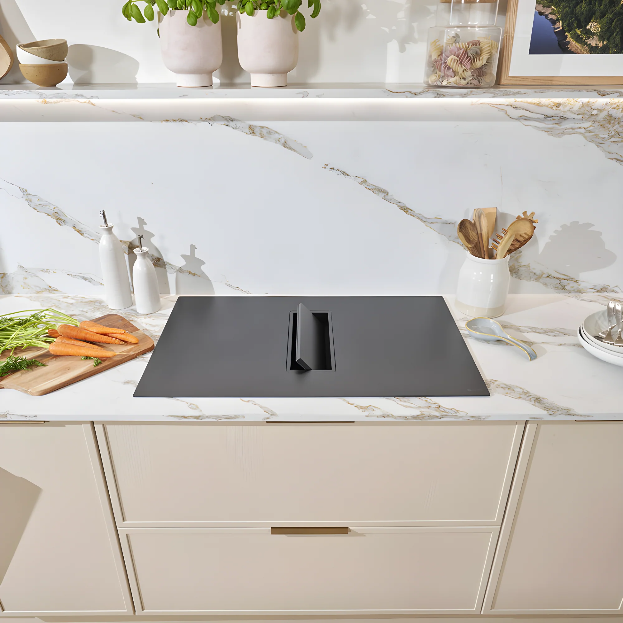 Caple PLASDD832MB - Matt Black 83cm Induction Venting Hob - A++ Energy - Image 3