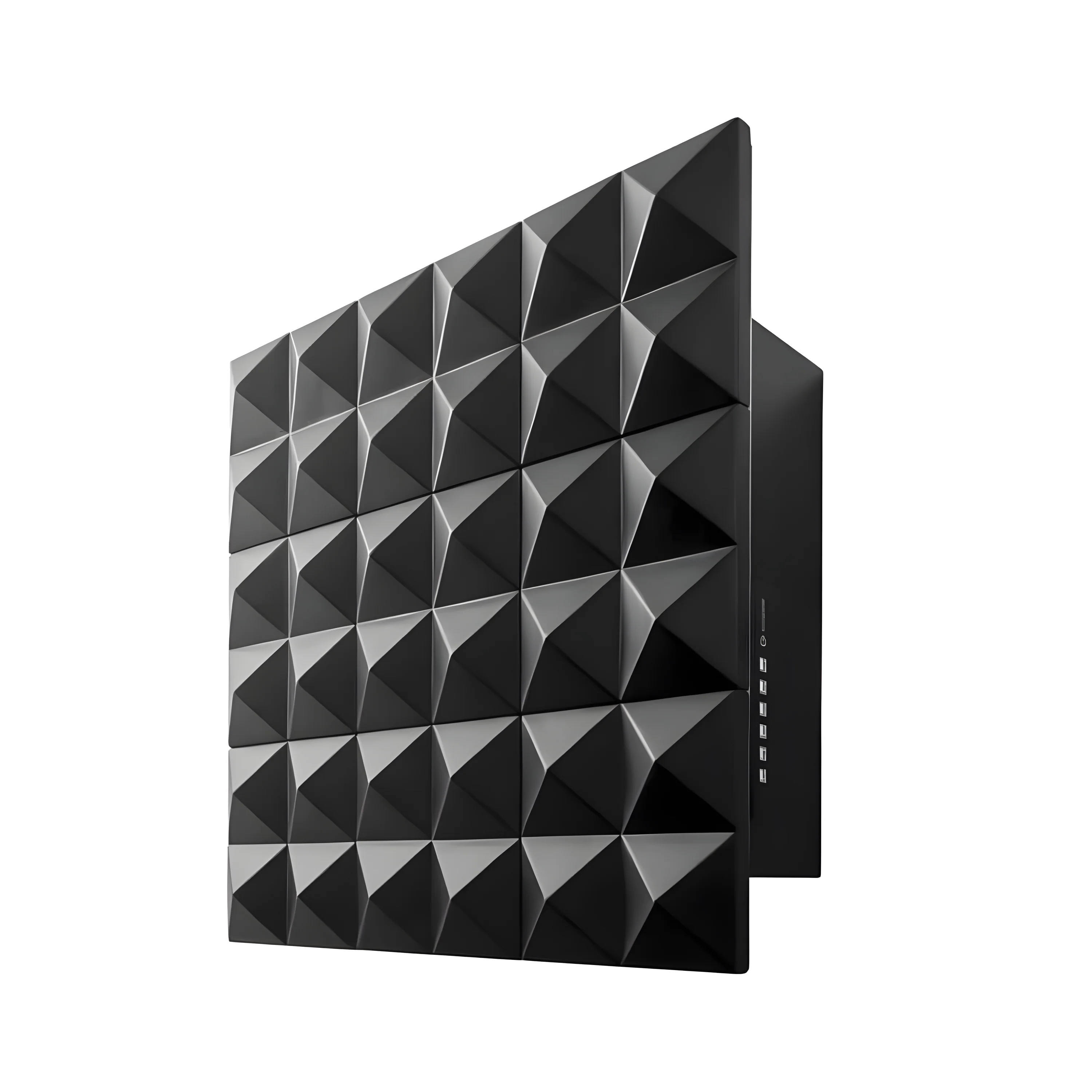 Caple PYR600 - Black Wall Cooker Hood - 610m3/h, 4 Speeds, Dimmable Lights - A energy
