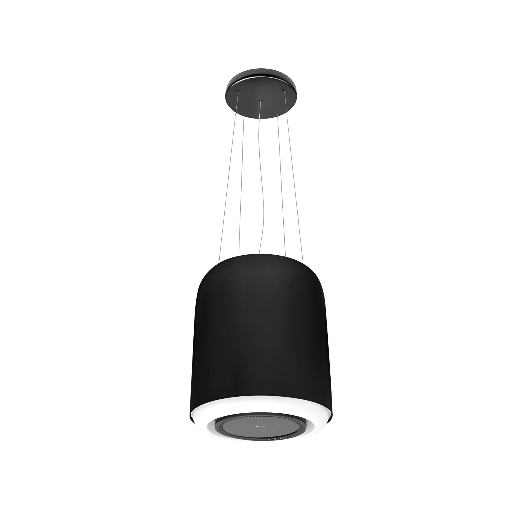 Caple VEL410BK - Black 41cm Island Cooker Hood - 456 m³/h - Recirculation Only