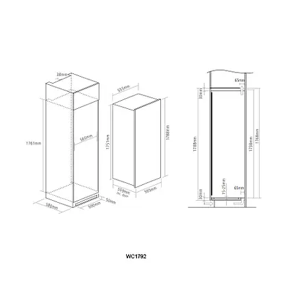Caple WC1792 - Stainless steel 89 Bottle Capacity Wine Cooler - G energy - Image 4