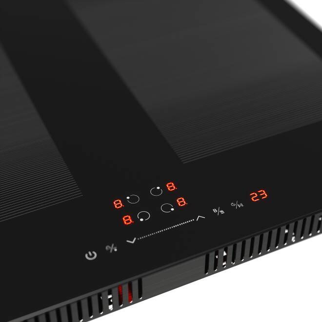 Cata WRFLEX60 - Black Glass 60cm Induction Hob - 4 Zone Flex - A Energy - Image 4