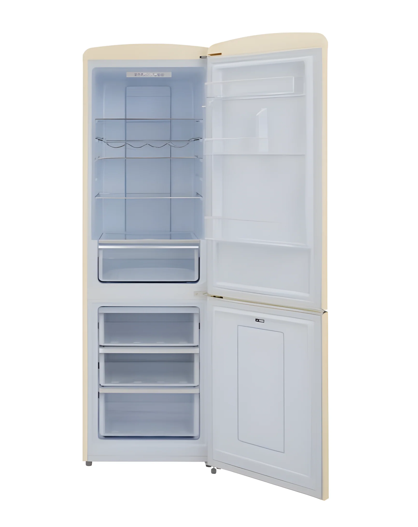 CDA FLORENCE BARLEY - Beige Freestanding 60/40 Frost Free Fridge Freezer - Image 3
