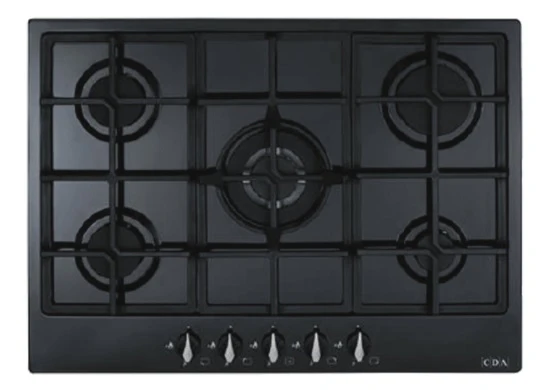CDA HG7251BL - Black 5 Zone Gas Hob