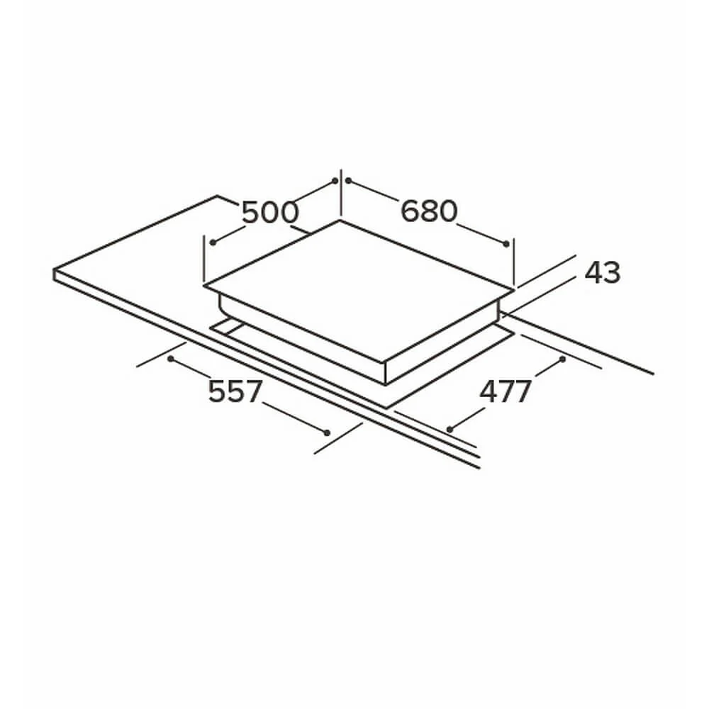 CDA HG7351SS - Stainless steel 5 Zone Gas Hob - Image 5