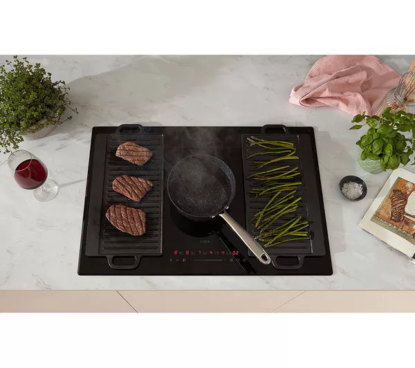 CDA HN7750FR - 77cm Five Zone Induction Hob - Touch Controls - 9 Power Levels - Image 4