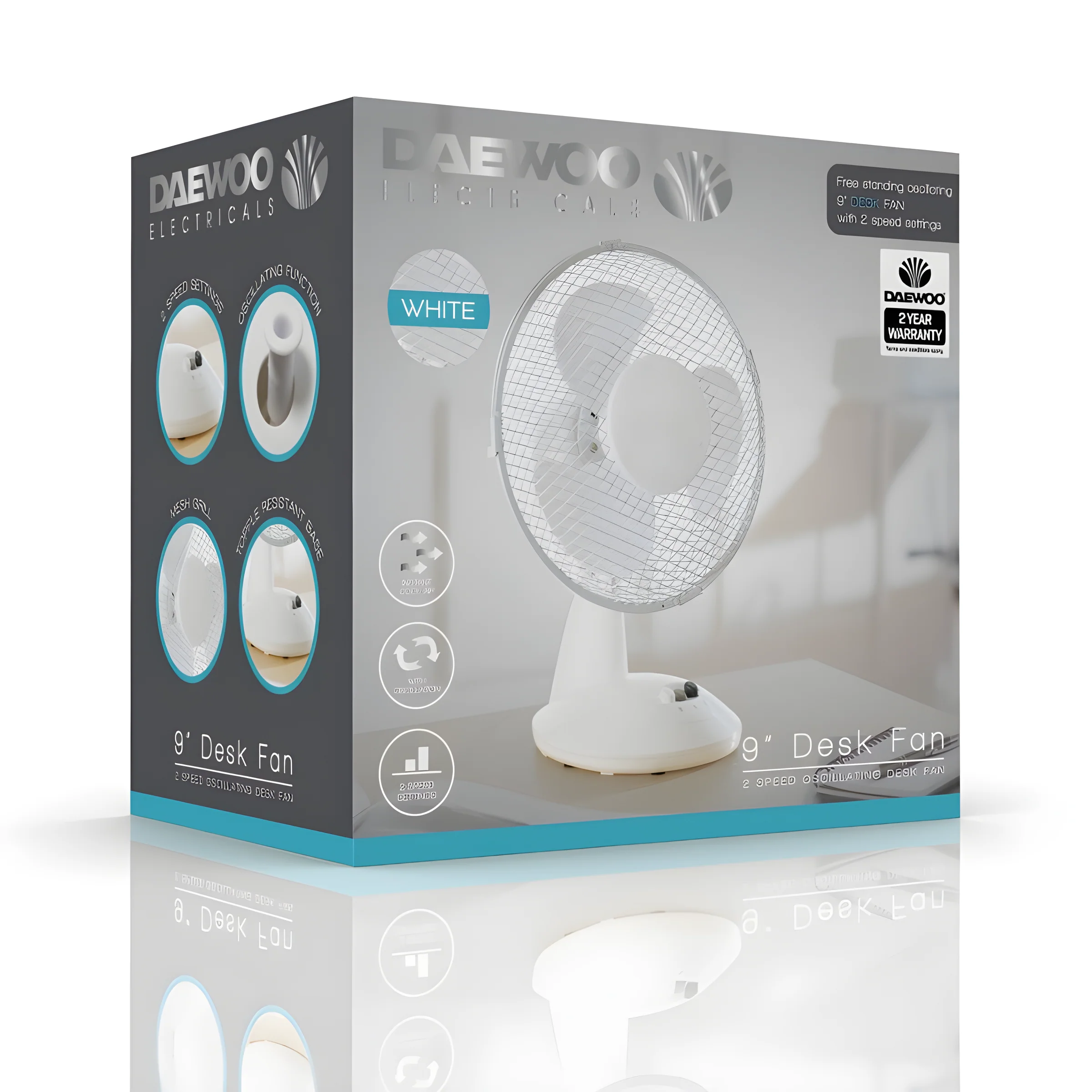 Daewoo COL1062GE - Fan - White - Image 3