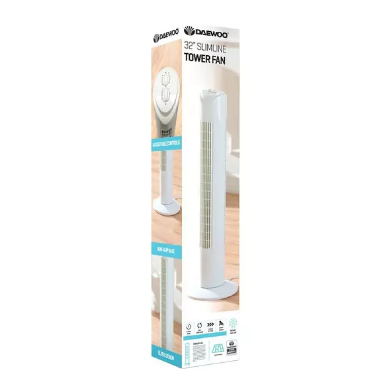 Daewoo COL1570GE - Tower Fan - White - Image 3