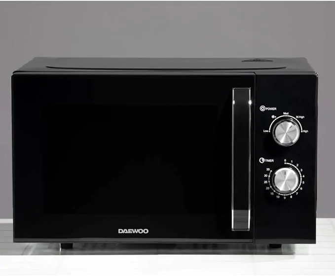 Daewoo SDA2085GE - Black 23L Microwave - 800W - Manual Control