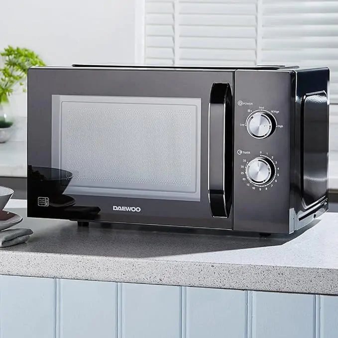 Daewoo SDA2085GE - Black 23L Microwave - 800W - Manual Control - Image 2