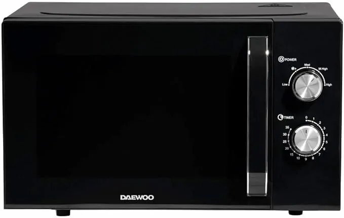 Daewoo SDA2085GE - Black 23L Microwave - 800W - Manual Control - Image 3