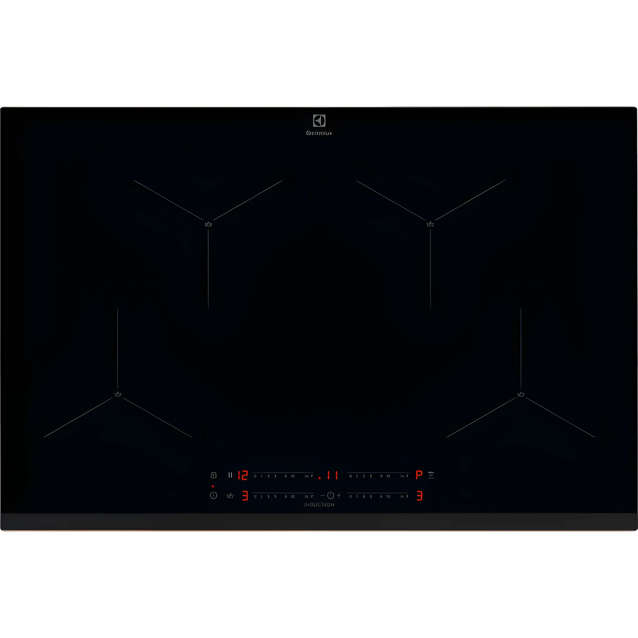 Electrolux LIS824 - Black Induction Hob - 80cm - 4 Zones