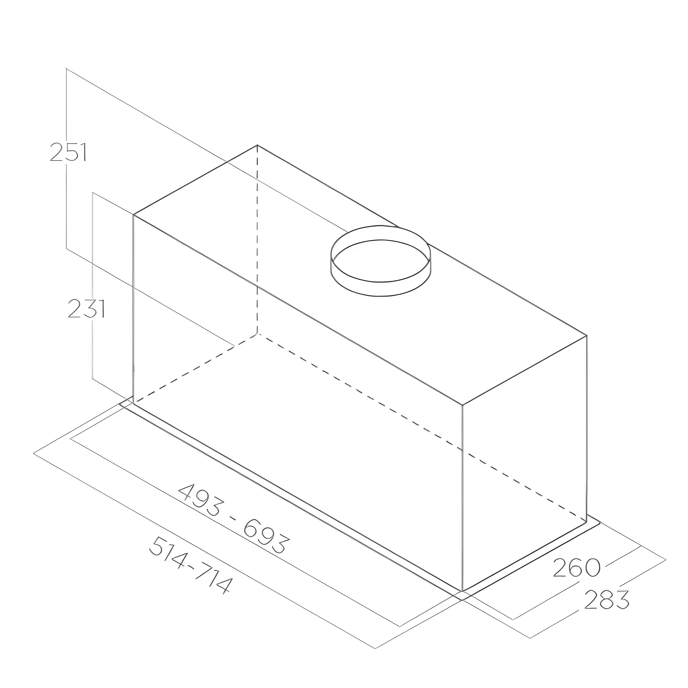 Elica FOLD-S-SS-60 - Stainless steel Canopy Extractor Hood - B energy - Image 2
