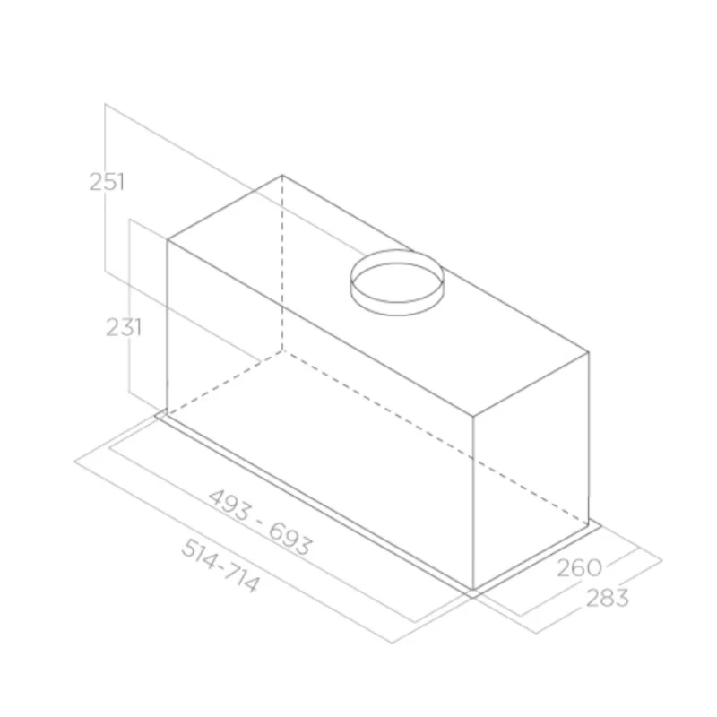 Elica FOLD-S-SS-80 - Stainless steel Canopy Extractor Hood - B energy - Image 4