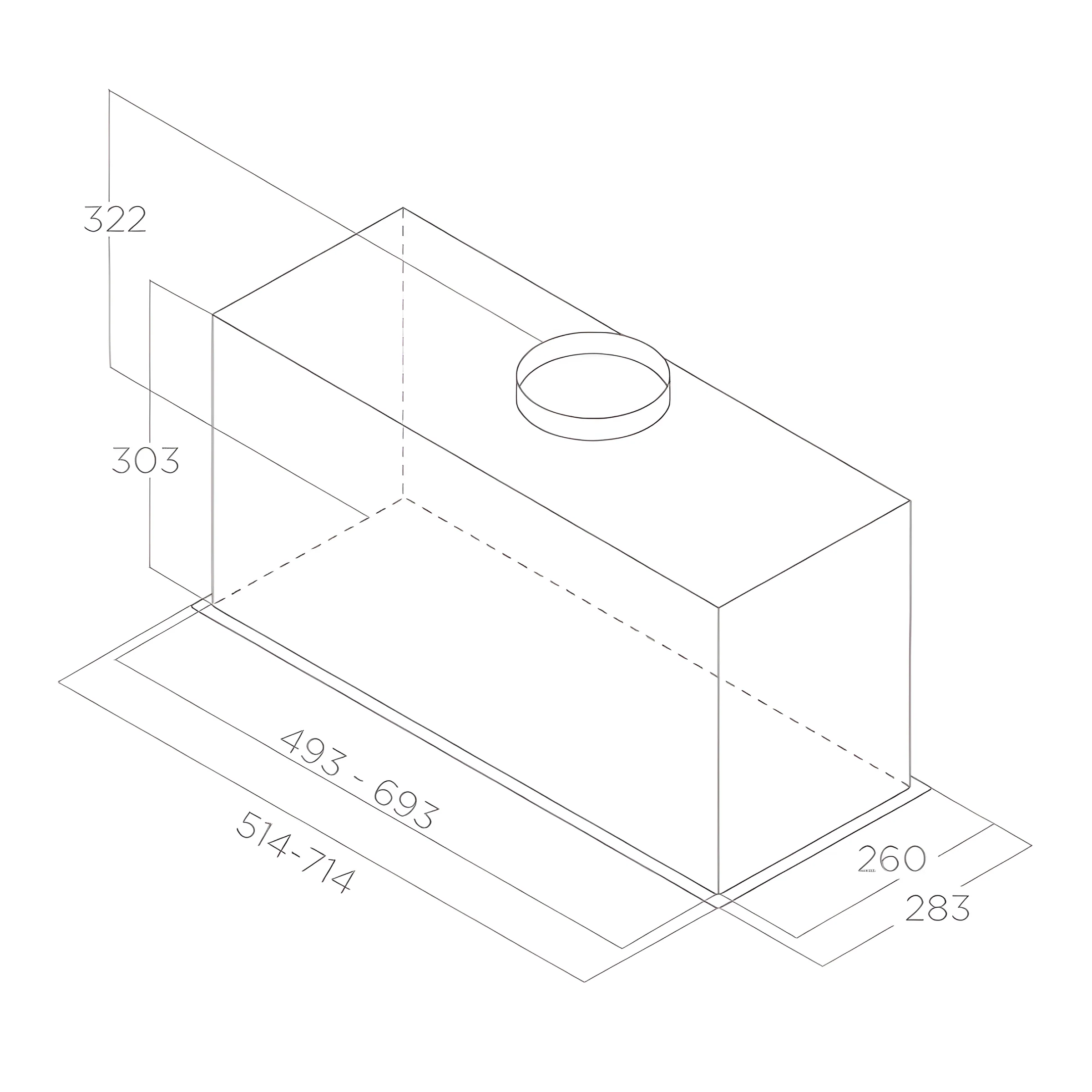 Elica LANE-80-SS - Stainless steel Canopy Extractor Hood - B energy - Image 4