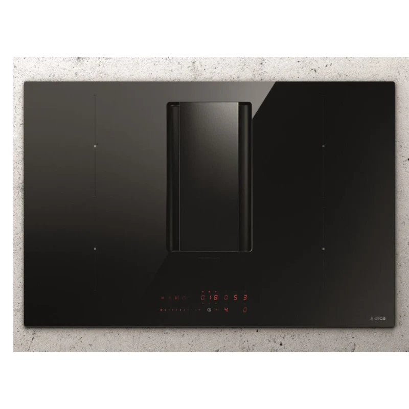Elica NT-ALPHA-B-80 78cm Vented Induction Hob  Ducted/Recirculating Ventilation, Black, A Rated - Image 4