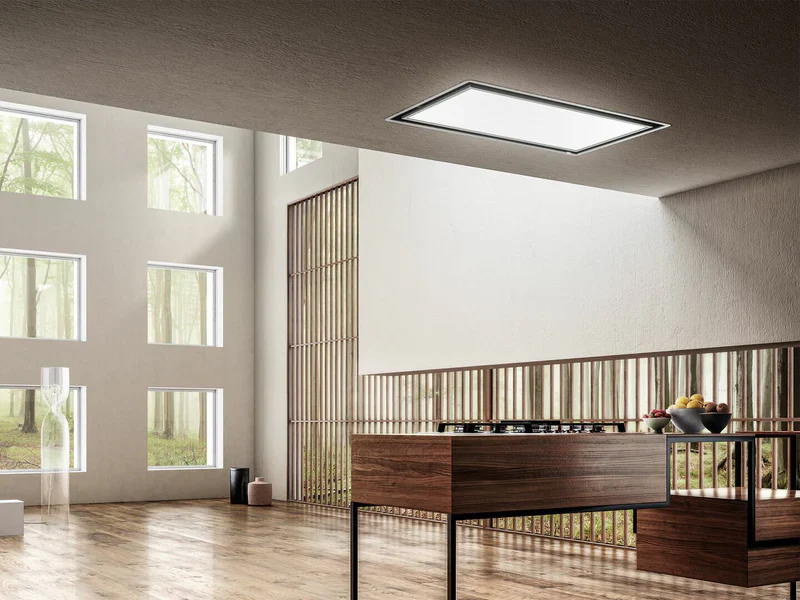 Elica SKYDOME-PLUS-16 - White Ceiling Extractor Hood - A energy - Image 2