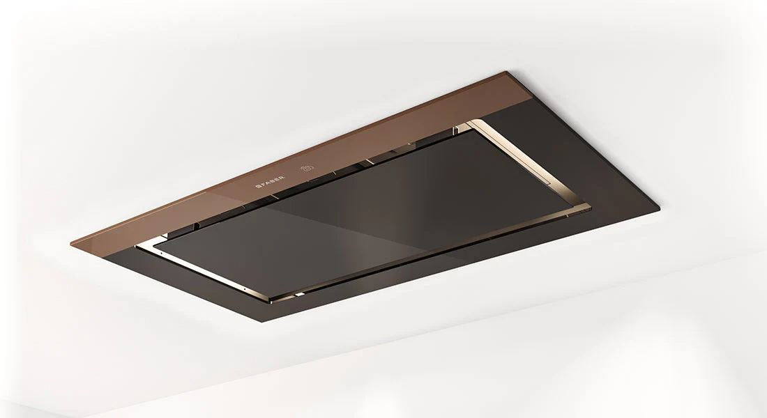 Faber C-Air KL A90 - Black / Brown 90cm Ceiling Integrated Extractor - 700 M³/H - A Energy Rated