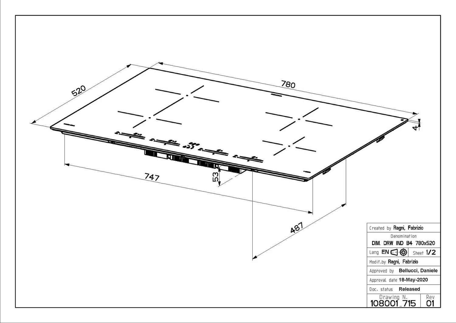 Faber FCH 84 GR KL - Grey 80cm 4 Zone Induction Hob - Slider Touch Controls - A Energy Rating - Image 2