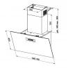 Faber GREXIA GRES DG A80 - Dark Grey Chimney Extractor - 80cm - B Energy - Image 2