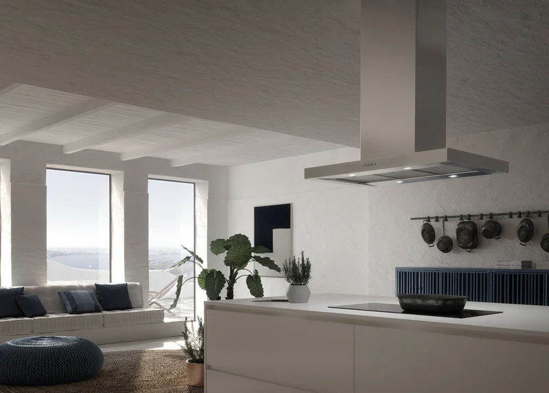 Faber STILO-COMFORT-ISOLA-X-A90 - Stainless Steel 90cm Island Hood - B Rated - Image 2