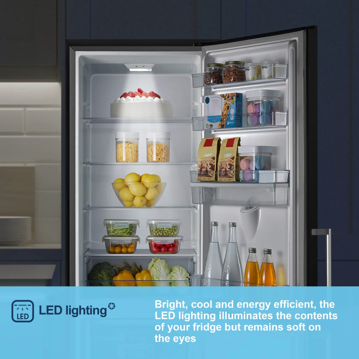 Fridgemaster MC55265DEB - Black Fridge Freezer - E energy - Image 5