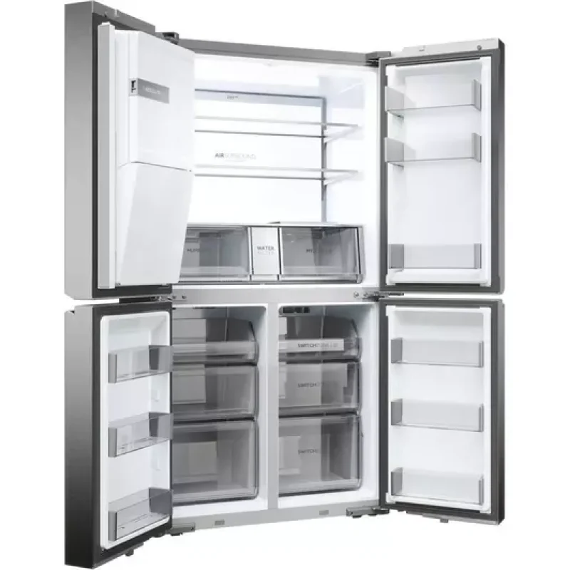 Haier HCR7918EIMP - Silver Freestanding American Frost Free Fridge Freezer - E energy - Image 2