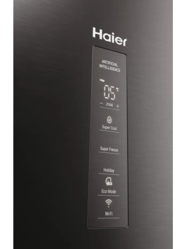 Haier HDPW5620ANPD - Silver Freestanding Frost Free Fridge Freezer - A energy - Image 3