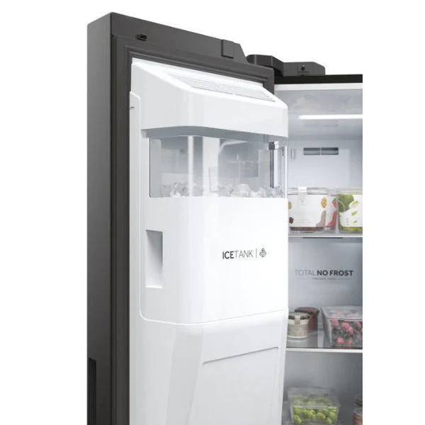 Haier HSW79F18DIPT - Slate Black Plumbed In American Fridge Freezer - 601L - D Energy Rating - Image 6