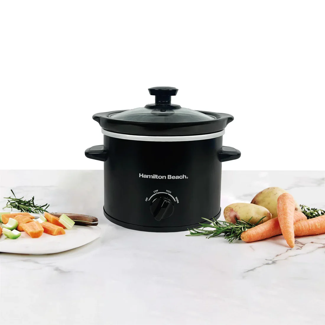 Hamilton Beach HBSC020B - Black 1.8L Slow Cooker - 3 Settings - Energy Efficient - Image 2