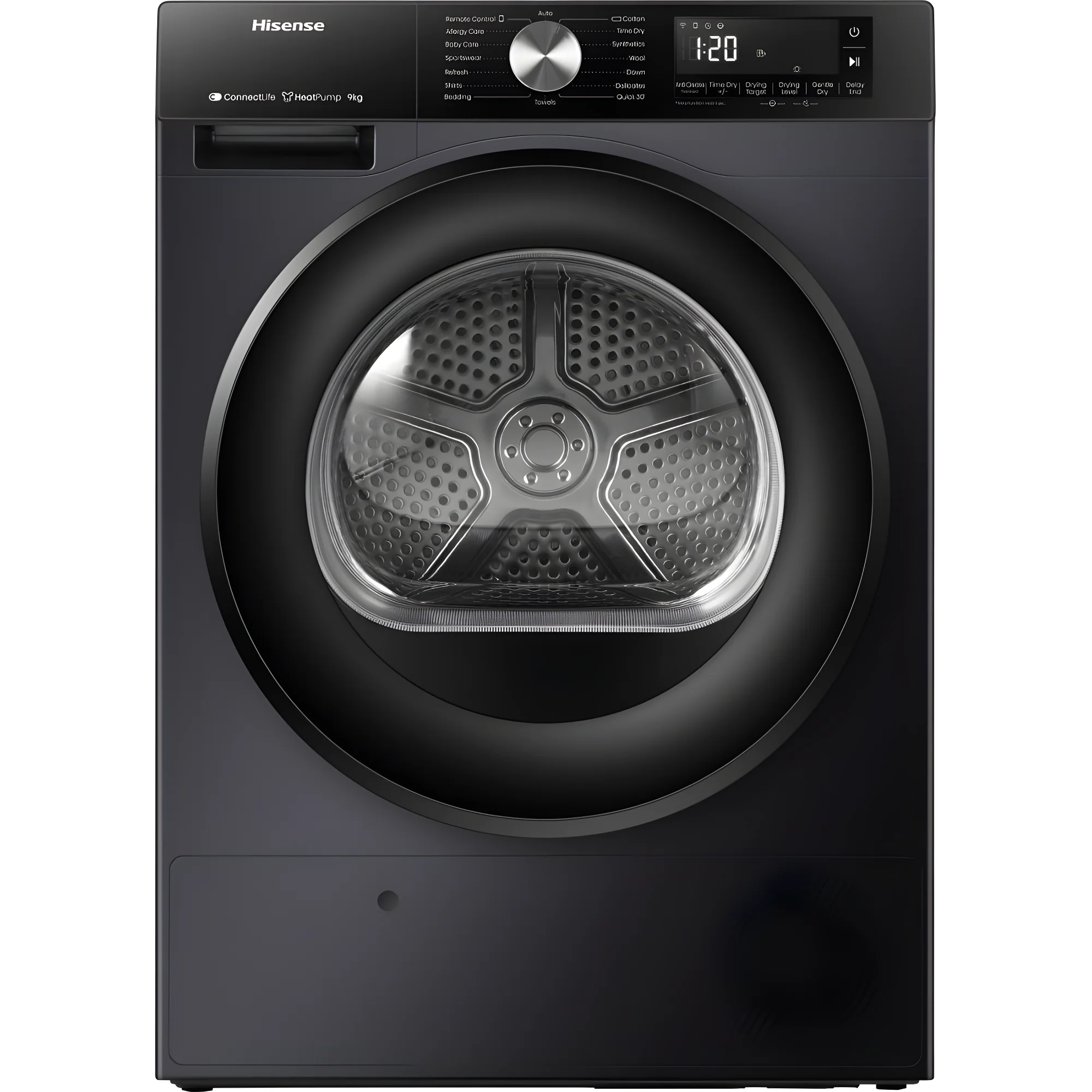 Hisense DH3S902BB3 - Black 9KG Heat Pump Tumble Dryer - B Energy Rating