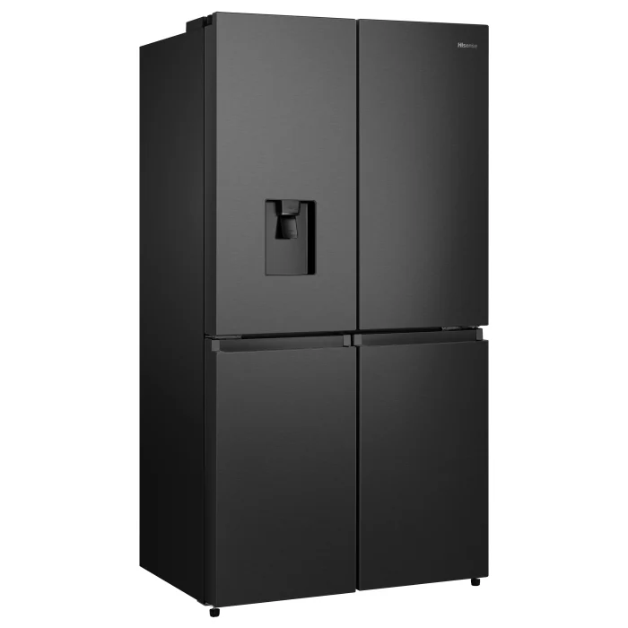 Hisense RQ758N4SWFE 606 Litre 4 Door American Fridge Freezer Non Plumbed Water Dispenser - Black - E Rated - Image 2