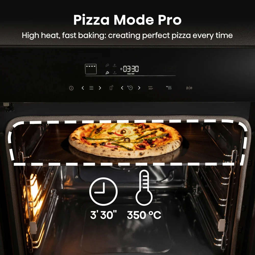 Hisense HO66FAPizzaChef - Black Built-In Single Oven - 77L - A+ Energy Rated - Image 4