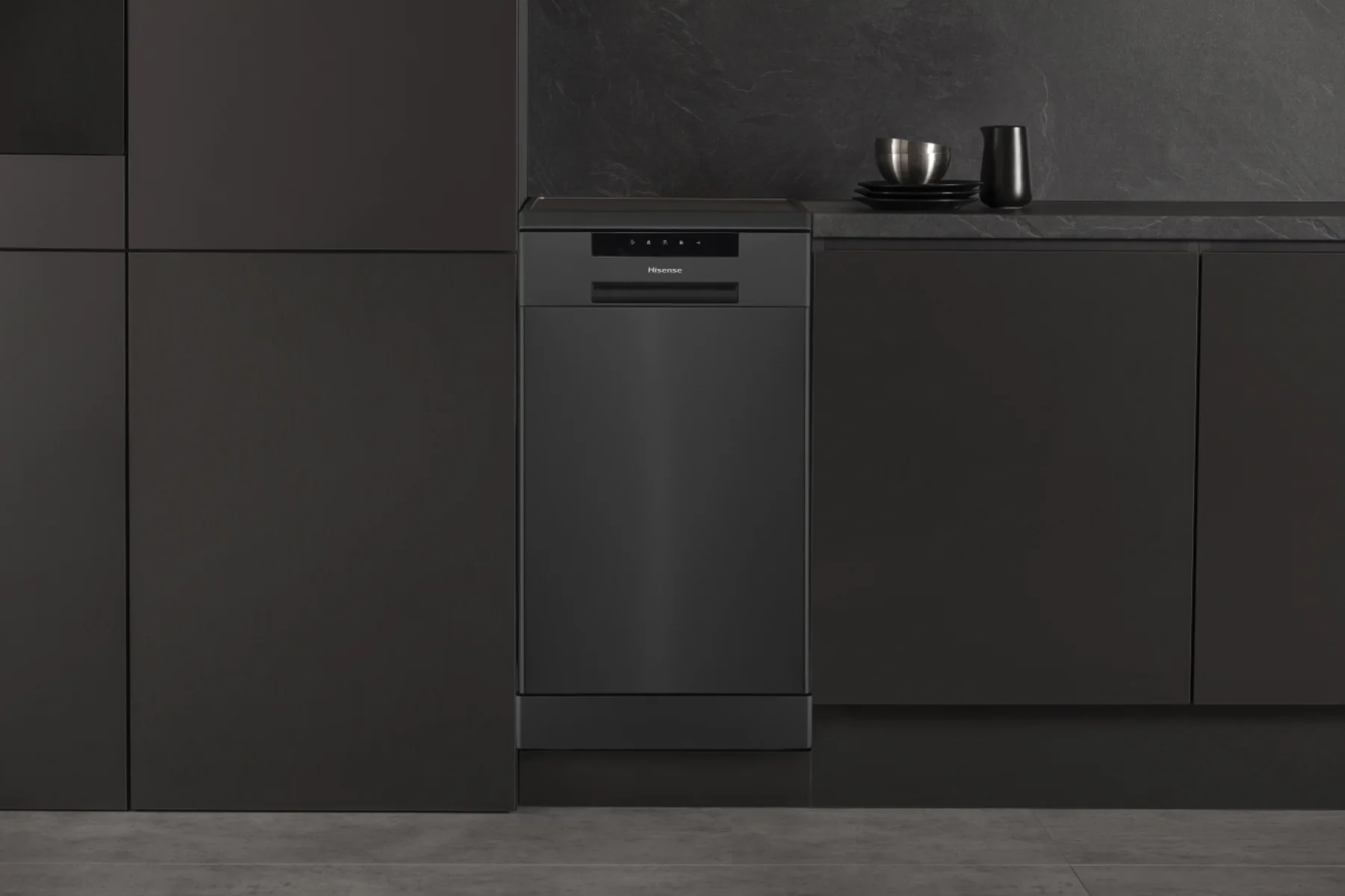 Hisense HS523E15BUK - Black 45cm Dishwasher - 10 Place Settings - E Energy Rating - Image 4