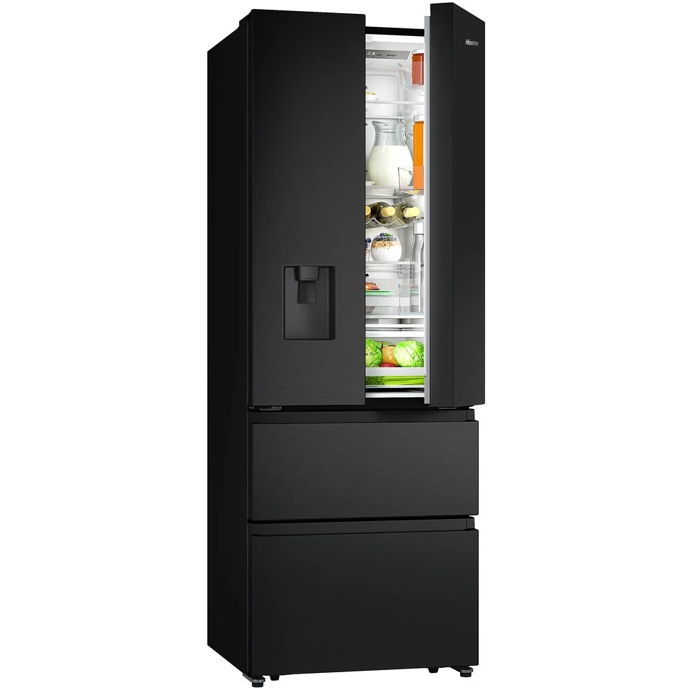 Hisense RF632N4WFE - Black American Fridge Freezer - 485L - E Energy Rating - Image 3