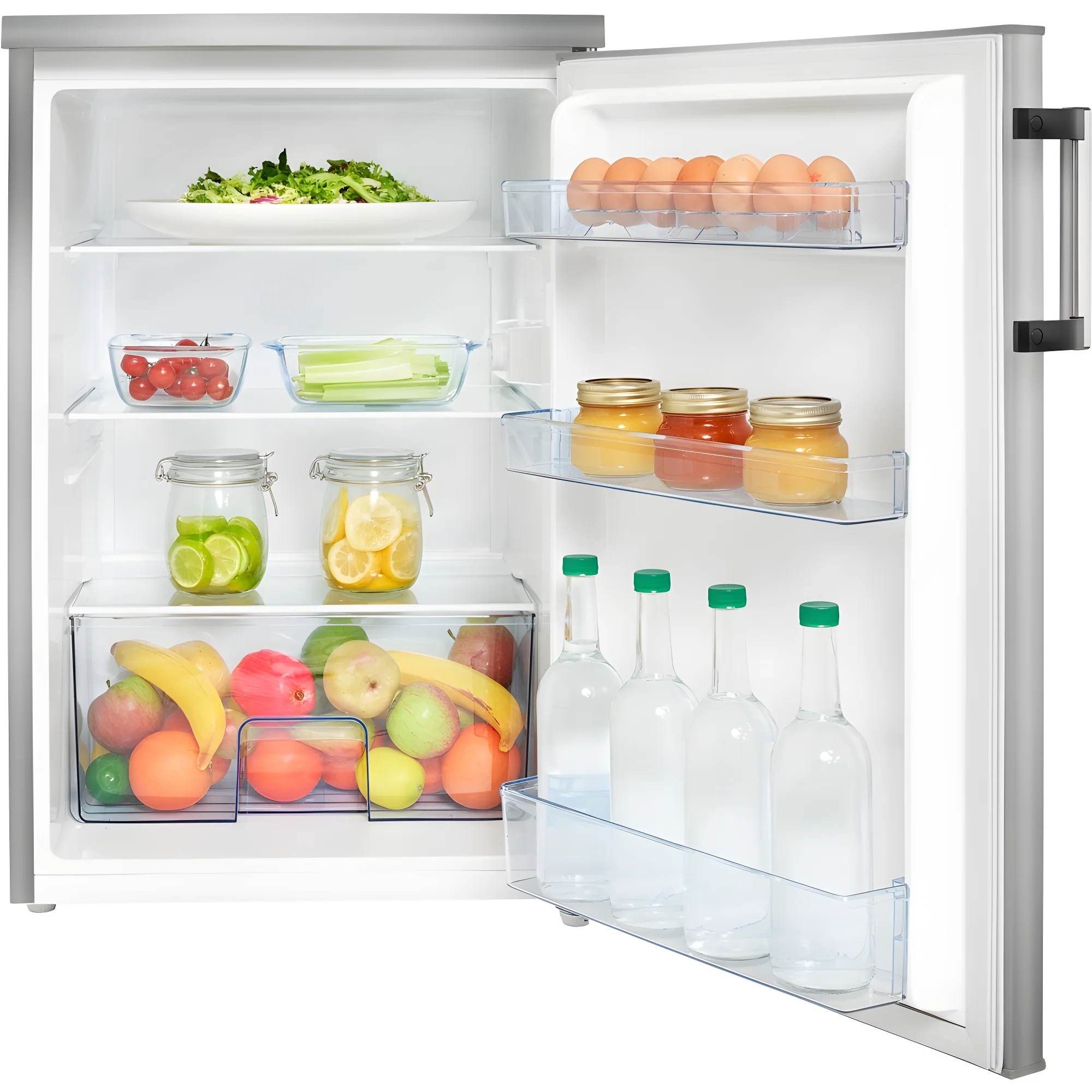 Hisense RL170D4BCE - Stainless Steel Under Counter Larder Fridge - 132L - E Rated - Image 3