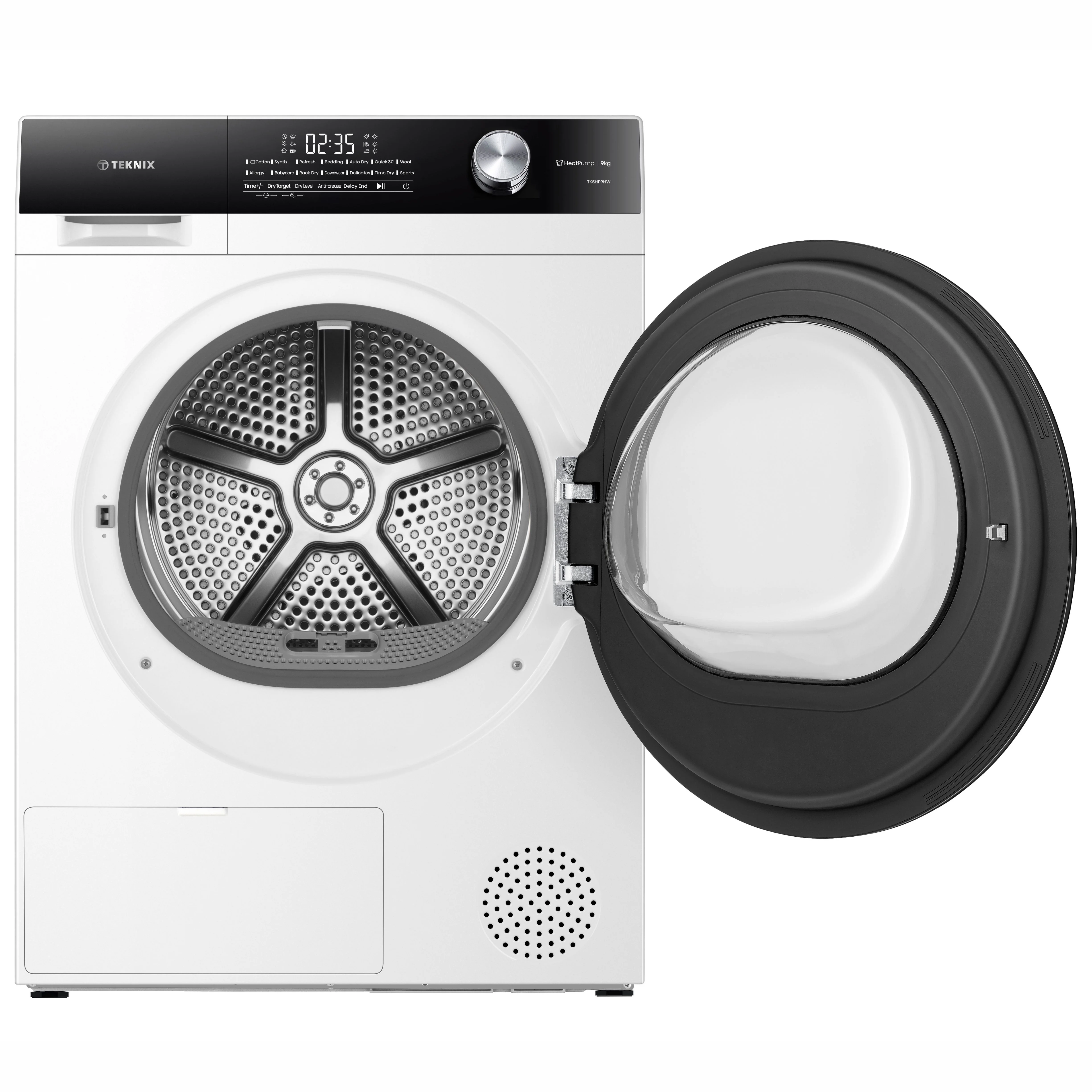 Teknix TK5HP9HW - White 9KG Heat Pump Tumble Dryer - E Energy Rating - Image 2