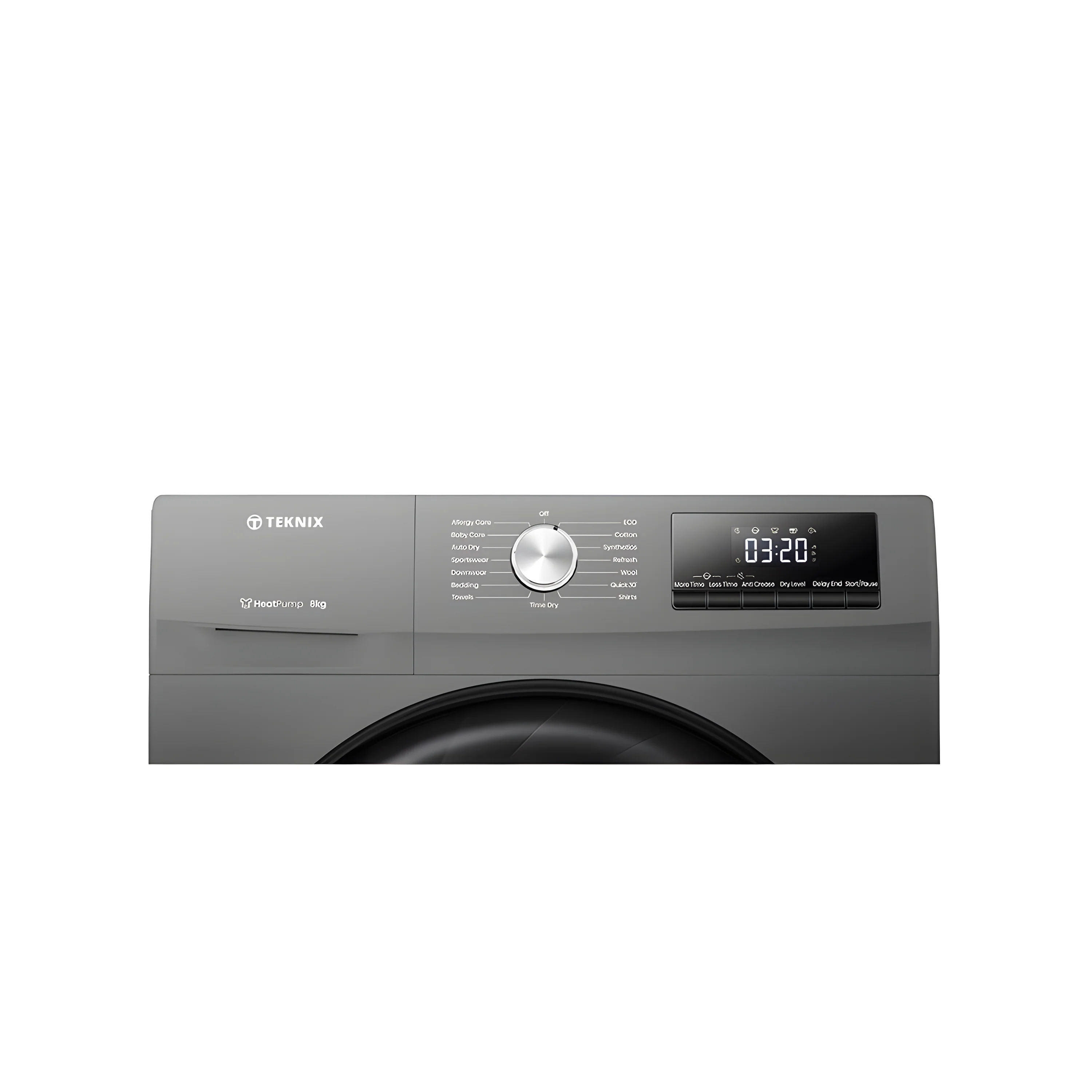 Teknix TKHP8HS - Titanium 8KG Heat Pump Tumble Dryer - E Energy - Image 2