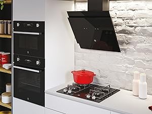 Hoover HCE160N - Black Chimney Hood - 63dB - 60cm - C Energy - Image 2
