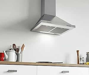 Hoover HCE160N - Black Chimney Hood - 63dB - 60cm - C Energy - Image 3
